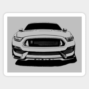 Front/Profile - Ford mustang gt350 - stylized Magnet